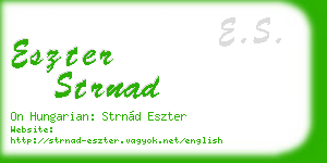 eszter strnad business card